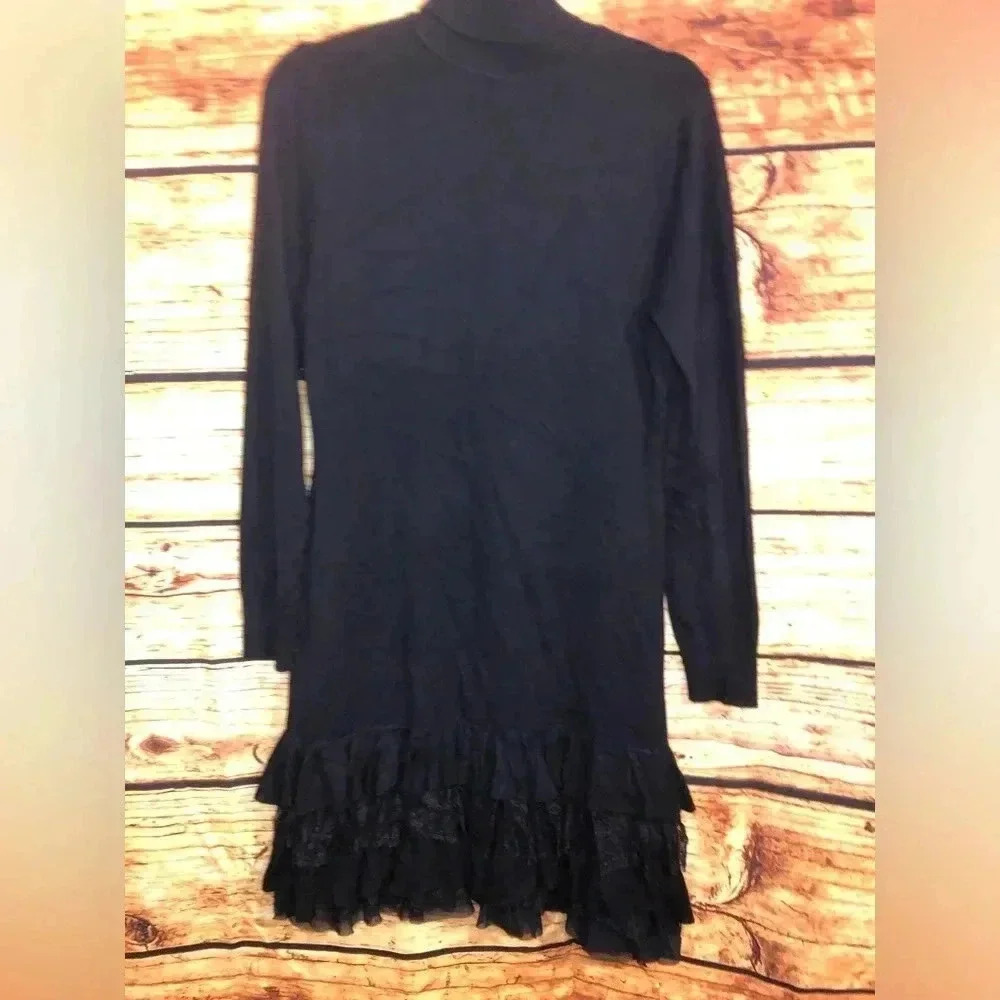 Navy Blue Long sleeve Dress - Picture 8 of 16